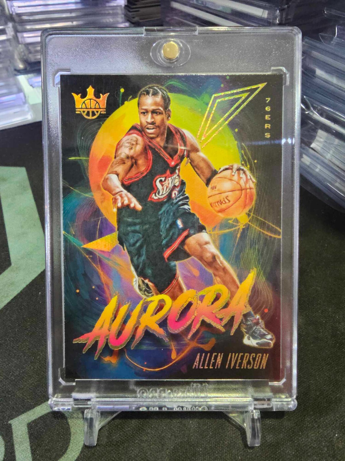 2019-20 Panini Court Kings Allen Iverson Aurora #4 Case Hit