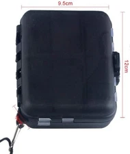 FISHING TACKLE BOX WITH 4 BIT BOXES TERMINAL CARP COARSE TACKLE CLIP HOOK SWIVEL