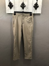 Chaps School Uniform Stone Cold Color Pants Boys 12 Regular Flex Waist Band