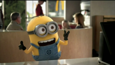 McDonald's 2013 DESPICABLE ME 2 Minion MINIONS Movie Purple YOUR