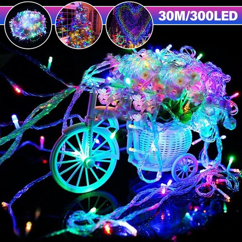 Indoor Outdoor 30M 300LEDs Fairy String Light Muliticolour Waterproof Tree Light
