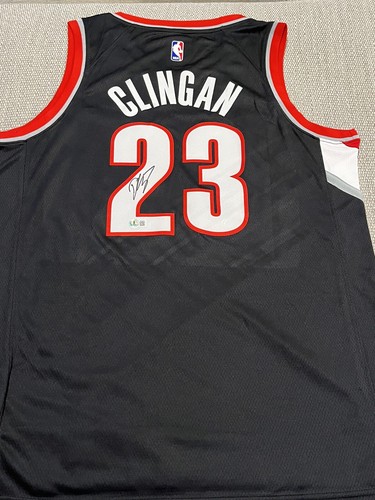 BECKETT COA DONOVAN CLINGAN Signed Autographed Portland Trail Blazers Jersey