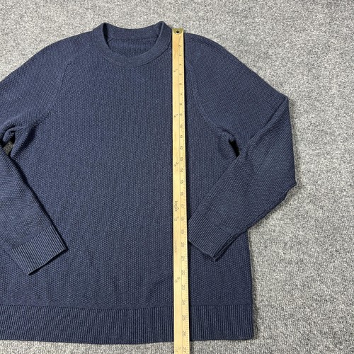 Lululemon Sweater Mens Large Textured Crewneck Pullover Knit Patch - Picture 3 of 10
