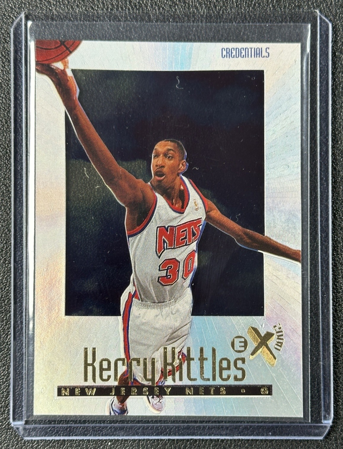 KERRY KITTLES 1996 SKYBOX EX-2000 #45 CREDENTIALS 375/499 NETS