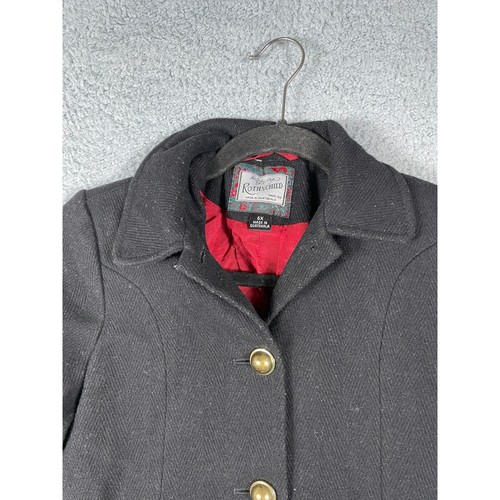 Rothschild Youth Girls Size 6X Long Coat Wool Blend - Picture 5 of 12