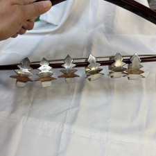 Set of 6 Silverplate Napkin Rings Unbranded