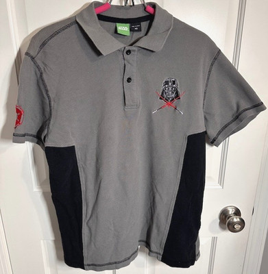 Star Wars Polo Shirt Men's medium Darth Vader Red Light Saber Fandom