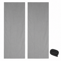 Fliegengitter Fliegenvorhang TüR 2Er Set 60 X 210 Cm Anthrazit Inkl. Klettband