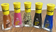 Sally Hansen Insta-Dri Despicable Me 4 Nail Polish - NEW Lot of 5 Cool Colors