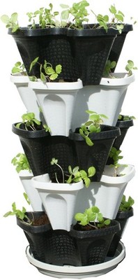 Mr. Stacky 5 Tier Stackable - Planter Set 1305-Bk-St
