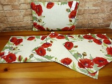 Sander Gobelin Deckchen Tischset Tischläufer Poppy Fields Mohn Blume Größenwahl