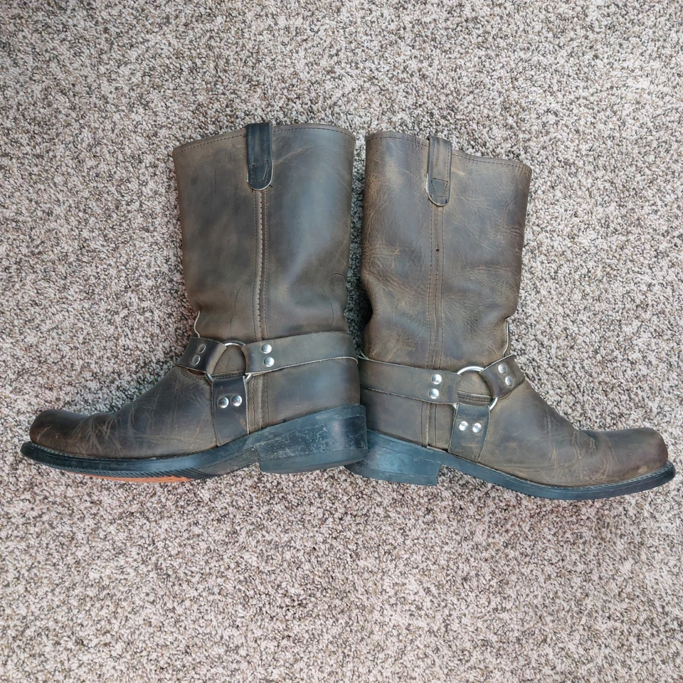 Botas arnés Durango Crossroads para hombre 12EE cuero cejas motociclista occidental Foto 4 de 4