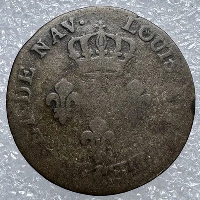 1779–1781 A French Colonial 3 Sous piece - Louis XVI - Mascarene Islands - Rare - Image 1 of 4