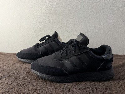 Adidas Men's Black Athletic Iniki Running Shoes In Triple Black I-5923 Size US13