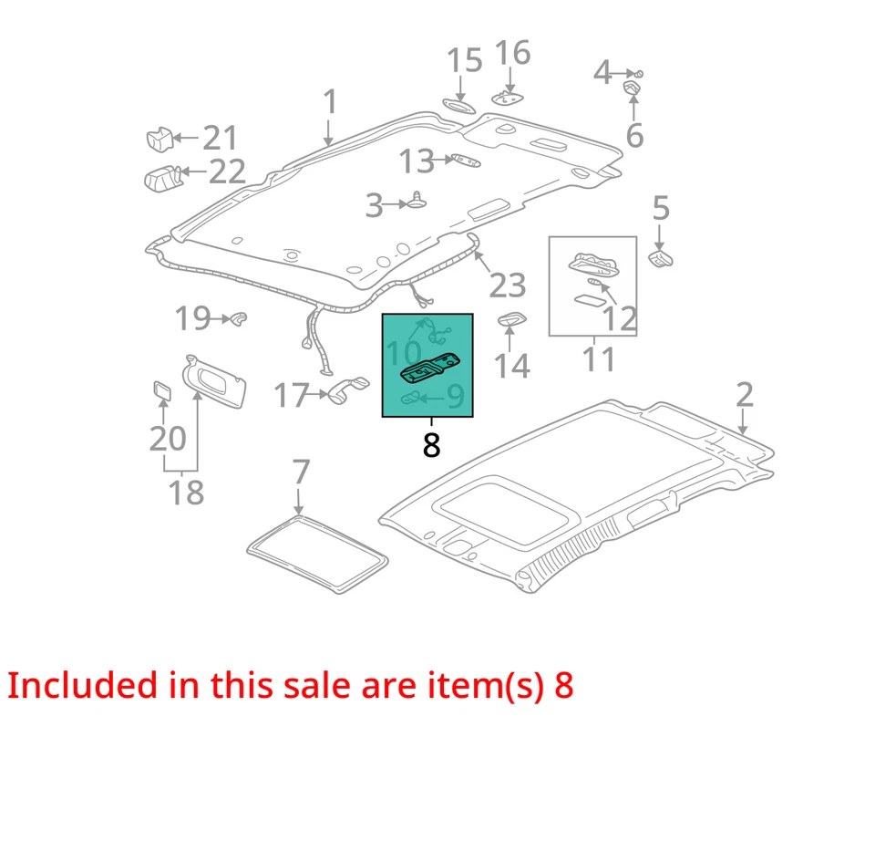 SE ADAPTA A LÁMPARA BUICK RENDEZVOUS 2002-2007 ASM R/RL CTSY y RDG 10442761 - NUEVO OEM Foto 2 de 3