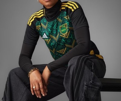 Adidas Jamaica JFF 2024 / 2025 Away Jersey Soccer IS5668 Womens