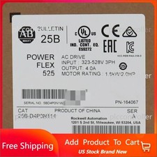 New Allen-Bradley 25B-D4P0N114 PowerFlex 525 1.5kW 2Hp AC Drive US Free Tax