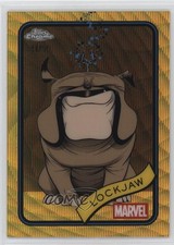 2025 Topps Chrome Marvel Comics Gold Wave Refractor 41/50 Lockjaw #152 9et