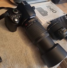 Nikon D40 Digital SLR Camera AF-S NIKKOR DX 18-55mm Lens + DX VR 55-200mm Lens