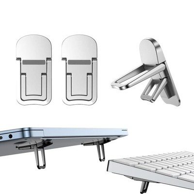 2PCS Metal Mini Foldable Laptop Stand, Portable Computer Keyboard Riser with ...
