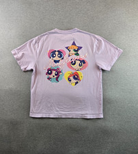 NewJeans x The Powerpuff Girls T Shirt Unisex Sz. F / Medium Pink Official RARE 