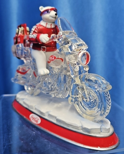 Coca Cola Cruisers Collection "I Brake For Coke" Polar Bear Motorcycle Hamilton