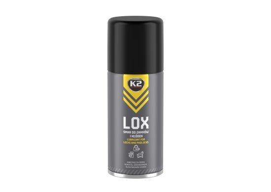 K2 LOX 150ml Lock & Padlock Grease Spray – Weatherproof Rust Protection for Lock