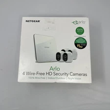 NEW Arlo 4 Camera Wireless Security System Indoor Outdoor Night Vision VMS3430