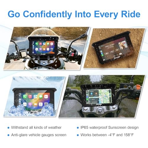 Portable Wireless Apple Motorcycle Carplay & Android Auto Screen, Motorcycle - Picture 7 of 7