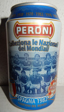 ITALIA TEAM 1982 FOOTBALL SOCCER Beer can from ITALY (330ml) Empty Beercan !!