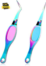 2 Pcs Craft Tweezers, Reverse Tweezers Soft Grip Precision Tweezers Fine Point T