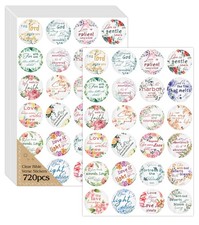 720 PCS Bible Verse Stickers, Christian 1.5X1.5 Inches, Multicolor