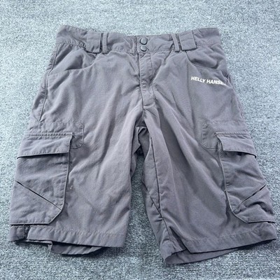Helly Hansen Mens Cargo Shorts Dark Grey Charcoal Outdoor Hiking Size 32