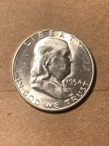1954 S Franklin Half Dollar - BU - As Shown! (#1820)