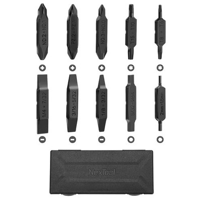 , Bit Kit, 10 Double-Ended Screwdriver Bit Set for Multi-Tools, Pocket Tool E...