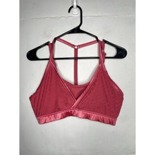 NIKE Sports Bra Pink Indy Icon Clash Light Support Dri Fit Strappy Tback Size XL