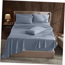 Extra Deep Pocket Sheet Sets, Luxury Soft 6 Piece Bed Sheet Set Fits Mattress