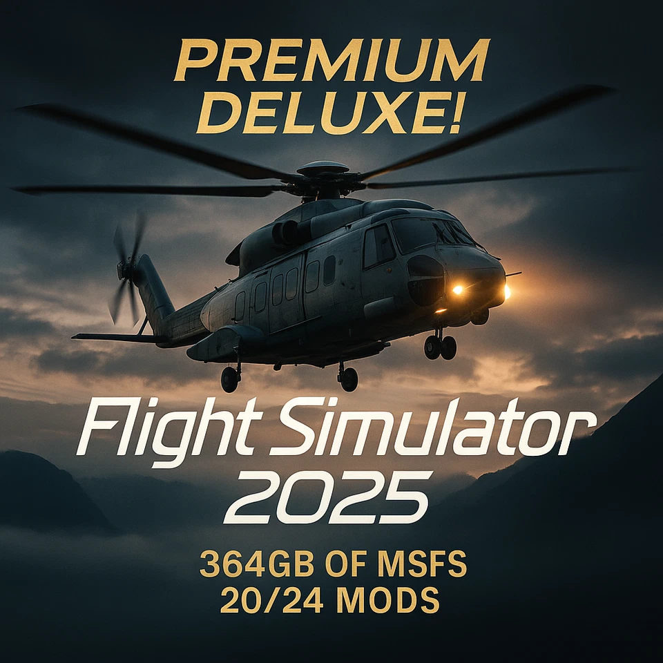 Microsoft Flight Simulator 2020 2024 387+ Premium Airplanes Helicóptero Mods Recubrimiento Foto 2 de 4