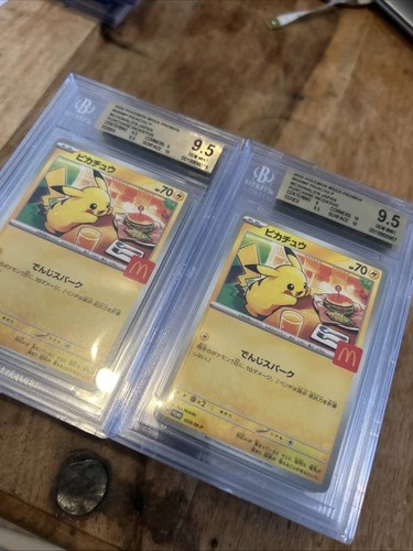 Pikachu Mcdonalds 2025 Japanese Pokemom BGS 9.5
