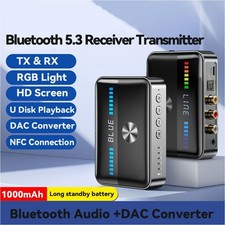 Bluetooth 5.3 Transmitter Receiver 3.5mm AUX RCA Coaxial Optical USB NFC Adapter