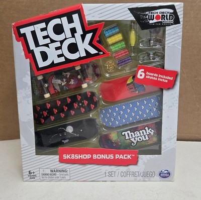 Tech Deck World Edition Limited Series Sk8shop Bonus Pack 6 Boards Thank You