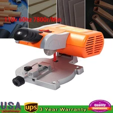 Mini Benchtop Cut-Off Saw 45° Miter Saw 2" Blade Wood Metal Cutter Cutting Tool