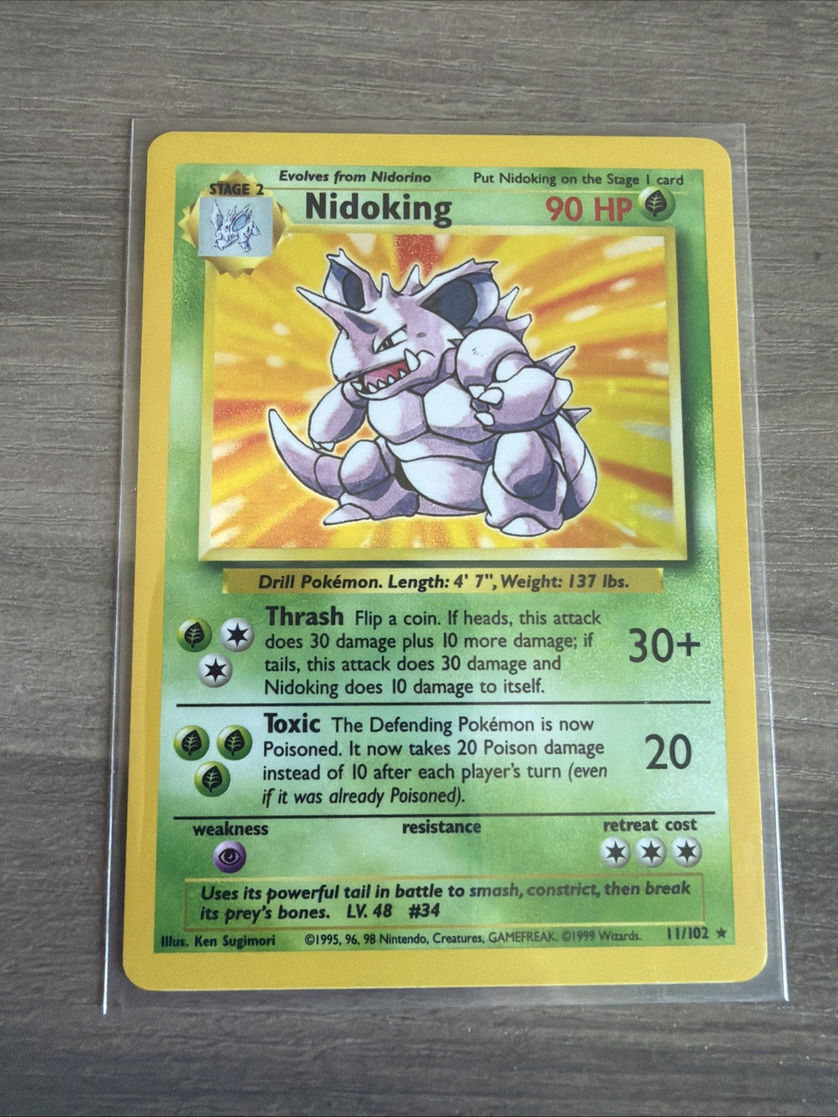 Pokemon TCG - Nidoking Base Set 2 11/102 Holo - MP