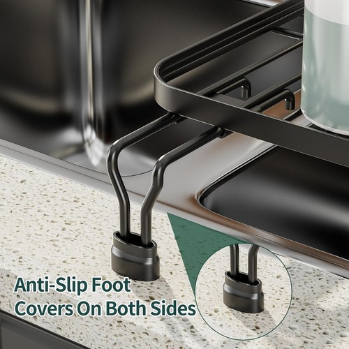 SanDream Over The Sink Dish Drying Rack, Compact Dish Drainer for Kitchen Counte - Picture 6 of 9