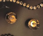 Vintage Chinese Tigers Eye Beaded Double Brown Necklace Pearl Earring  Clasp 23” — photo 2