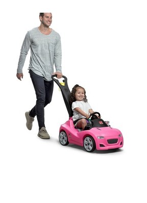 Step2 Whisper Ride Cruiser Pink Toddler Push Car and Ride on for Toddlers