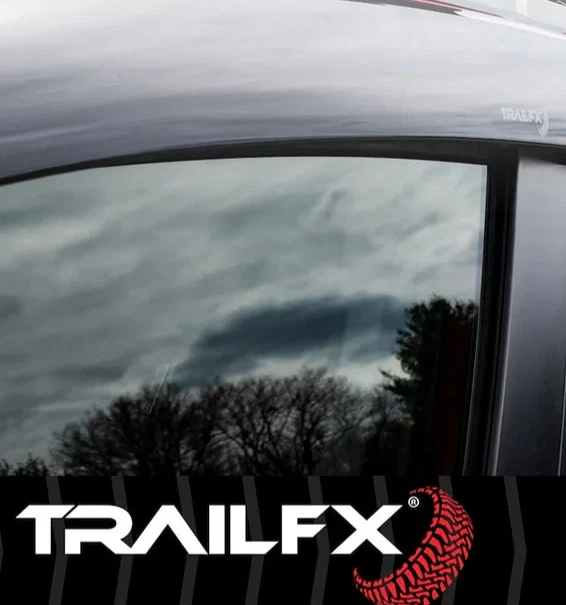 Protectores de puerta exterior TrailFx 3M con cinta viseras de ventilación para furgoneta Express Savana 96-25 Foto 3 de 4