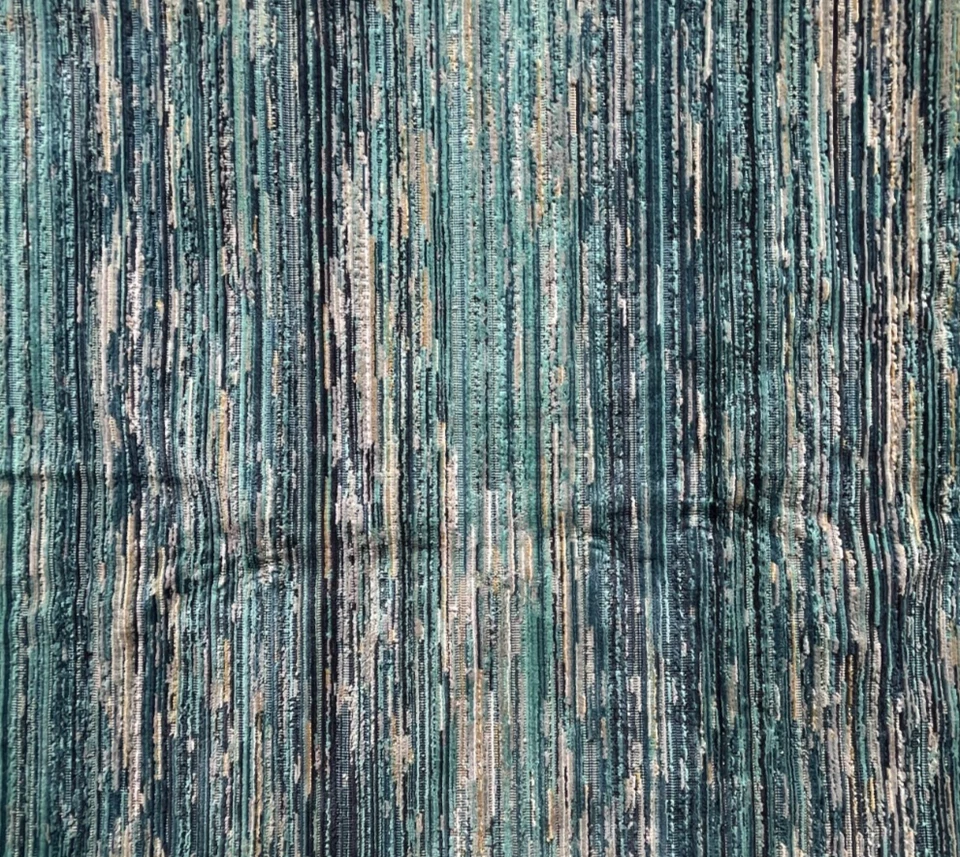 Brunschwig& Fils Abelard Velvet Ocean  Designer Fabric Remnant 24"x24" - Image 3 of 3