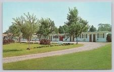 Sunset Hill Motel Navarino NY Vintage Dexter Press Postcard