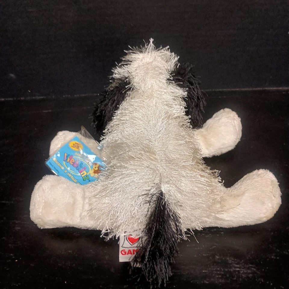 GANZ Webkinz Plush Stuffed Animal W/ Code HM192 Black White Cheeky Dog - Image 4 of 4